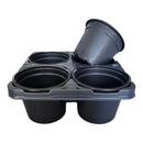 Carry Tray with 4 x 9 cm Round Pots