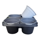Carry Tray with 4 x 9 cm Round Pots