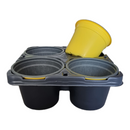 Carry Tray with 4 x 9 cm Round Pots