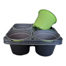Carry Tray with 4 x 9 cm Round Pots